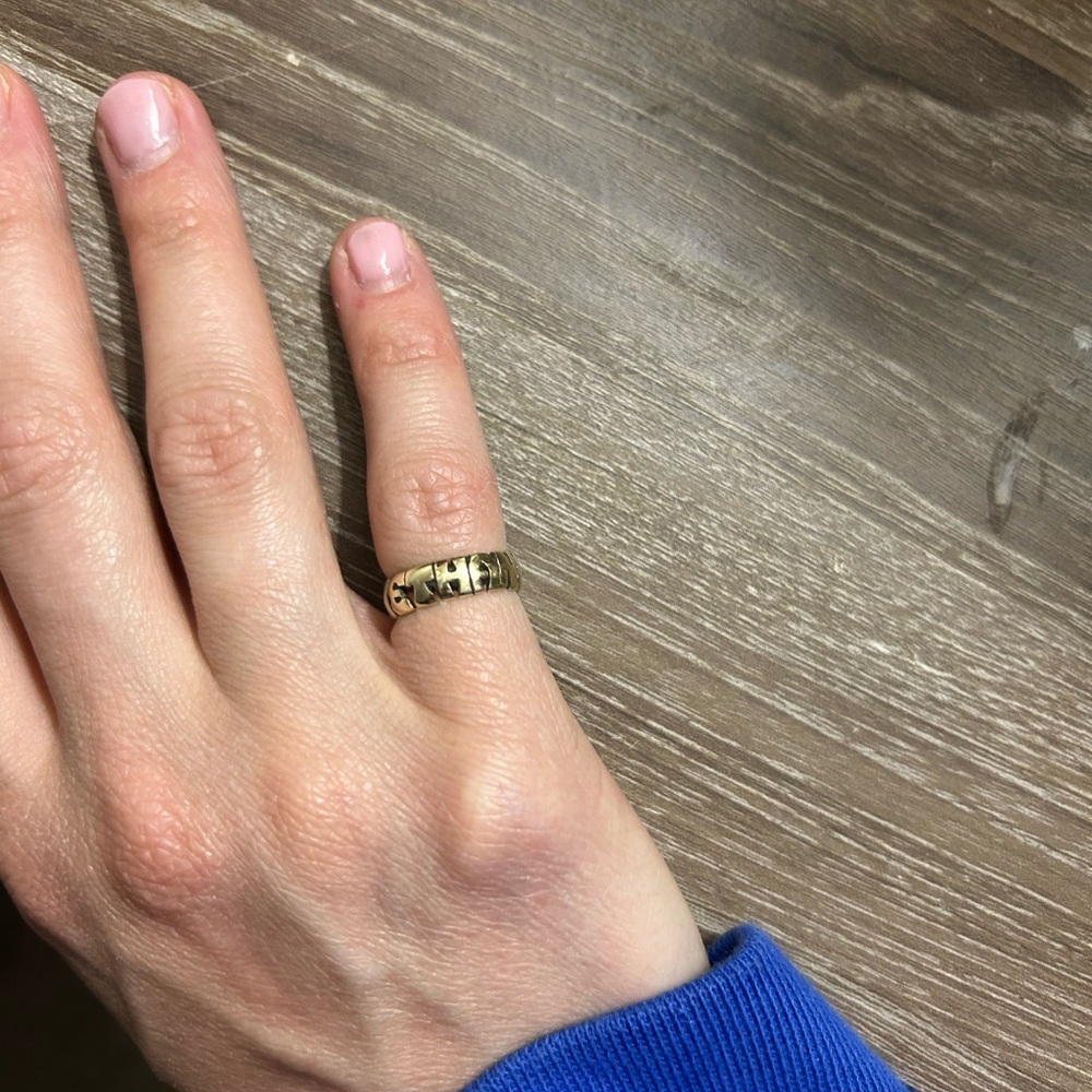 14k Yellow Gold Name Ring